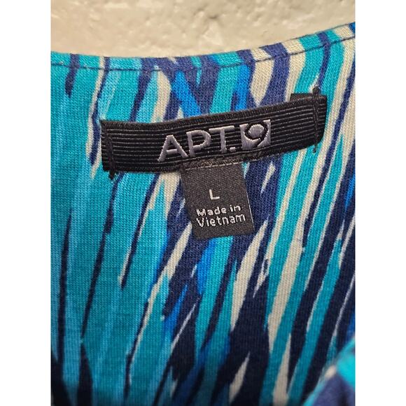 Apt 9 Women Y2K Preppy Babydoll Dress Size L Abstract Artsy Stretch - Picture 2 of 8